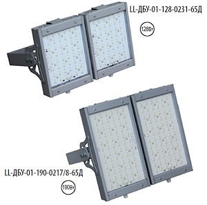 Промышленные светодиодные светильники для АЗС LL-ДБУ 128 и 190 Вт  