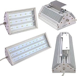 Светодиодные прожекторы серии СЭС-01 Гелиос на напряжение 12В, 24В, 36В и 220В  