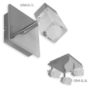 Настенно-потолочный светильник GINA EL, квадратное основание  
