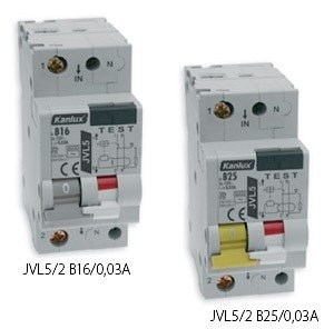Выключатель дифференциального тока со встроенной защитой от сверхтоков JVL5/2 B  